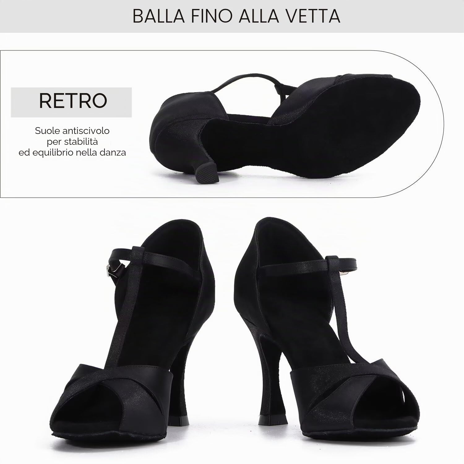 Scarpe da Ballo Donna Salsa Latina Performance Scarpe da Ballo Scarpe da Ballo Latino da Donna Scarpe da Ballo Professionali