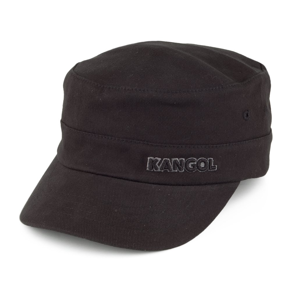 Cotton Twill Army Cap - Black