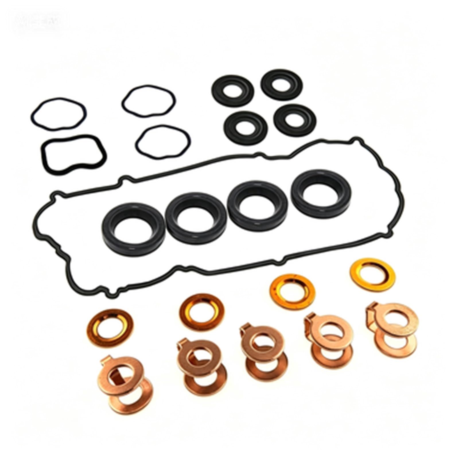 Valvola Rocker Coperchio Guarnizione Rondelle Iniettore Kit Tenuta Per Mitsubishi Per Triton 4D56 ML MN 2.5L Guarnizione sfiato(Color6)