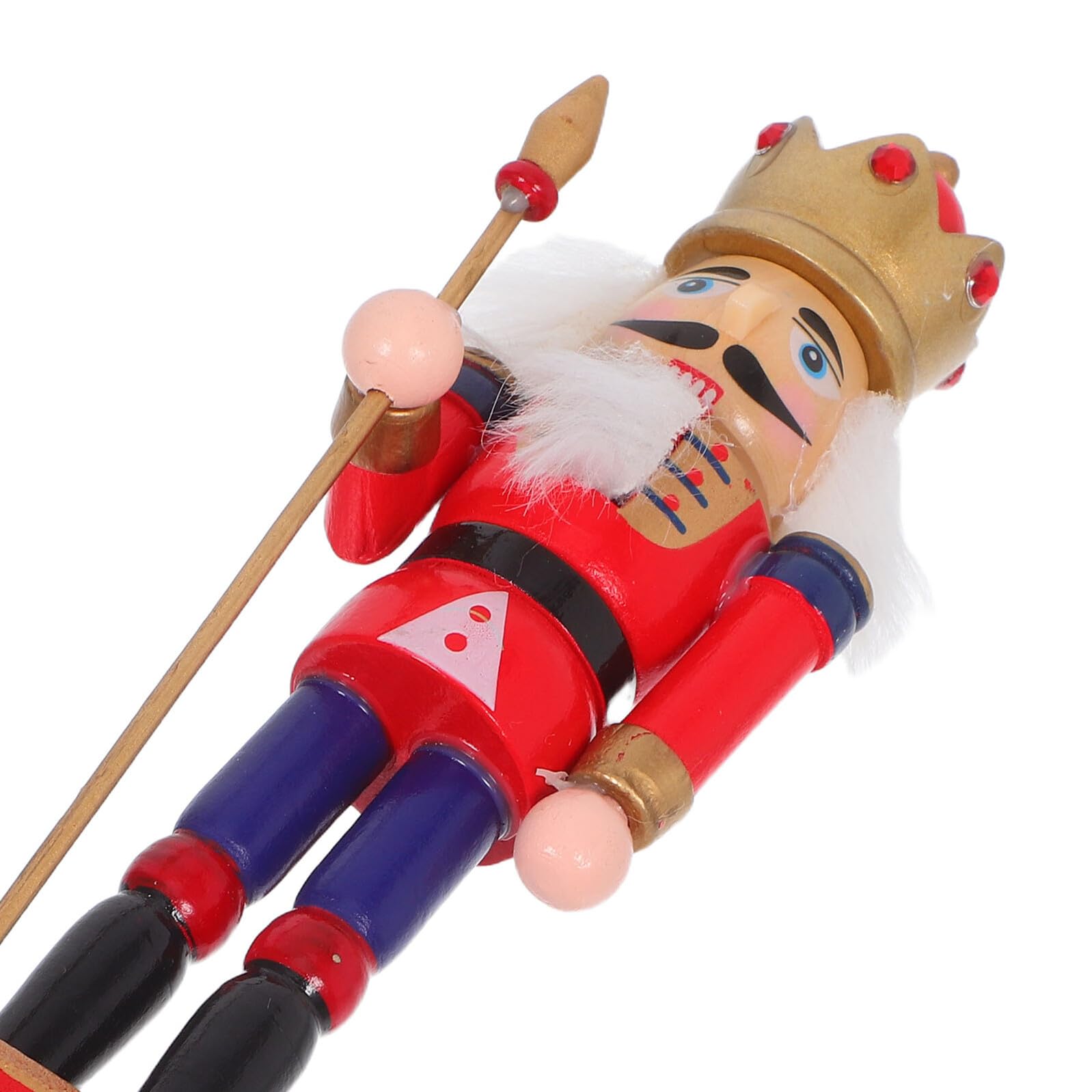 Angoily 4stücke Holz Nussknacker Figuren Weihnachten Deko Tischdeko Christbaum Ornamente Soldatenfiguren Hängend Walnuss Holzdekoration