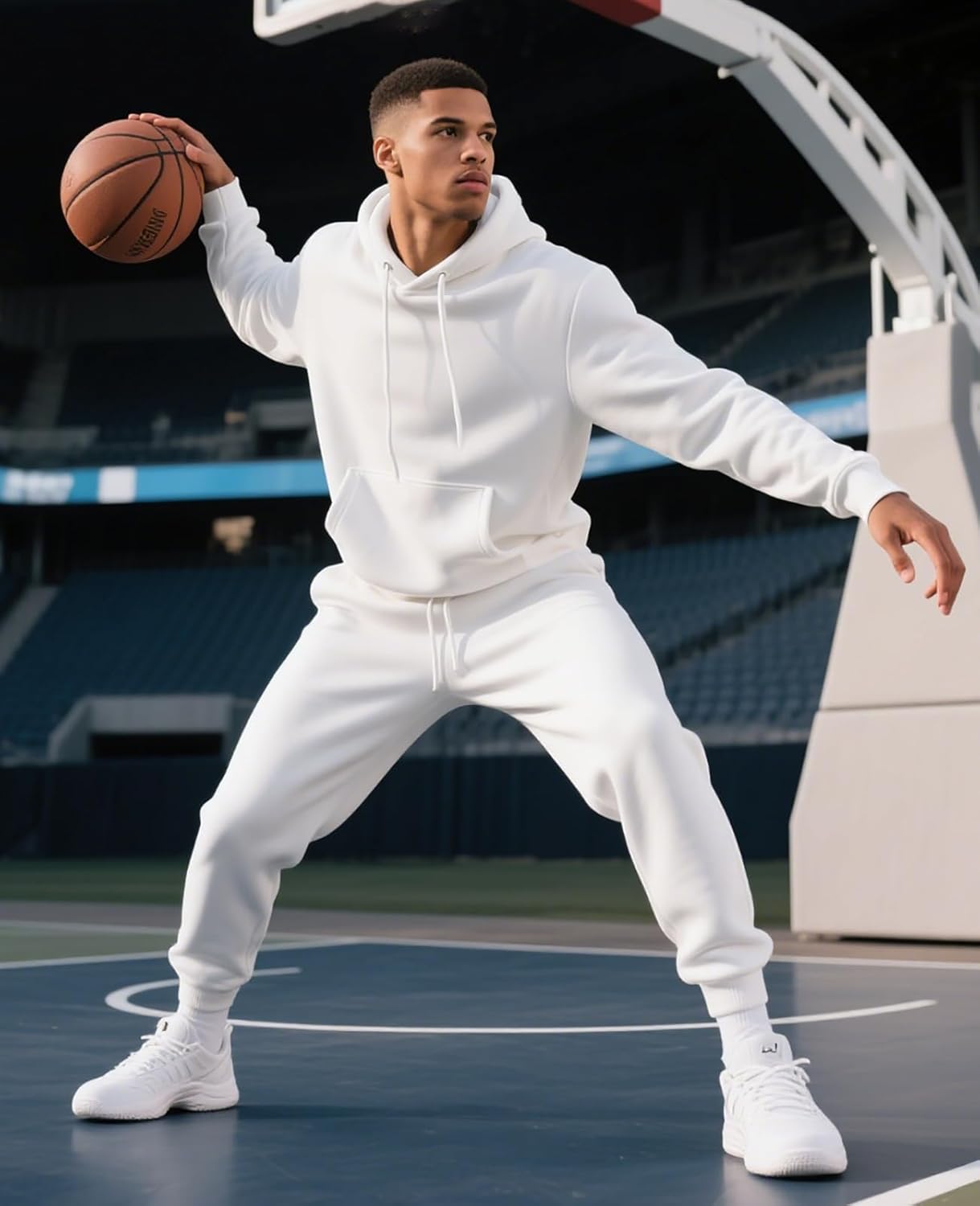 Men's Tracksuits 2 Piece Hoodie and Sweatpants Set Fleece Sweatsuits Casual Athletic Jogging Suit for Men - Image 2