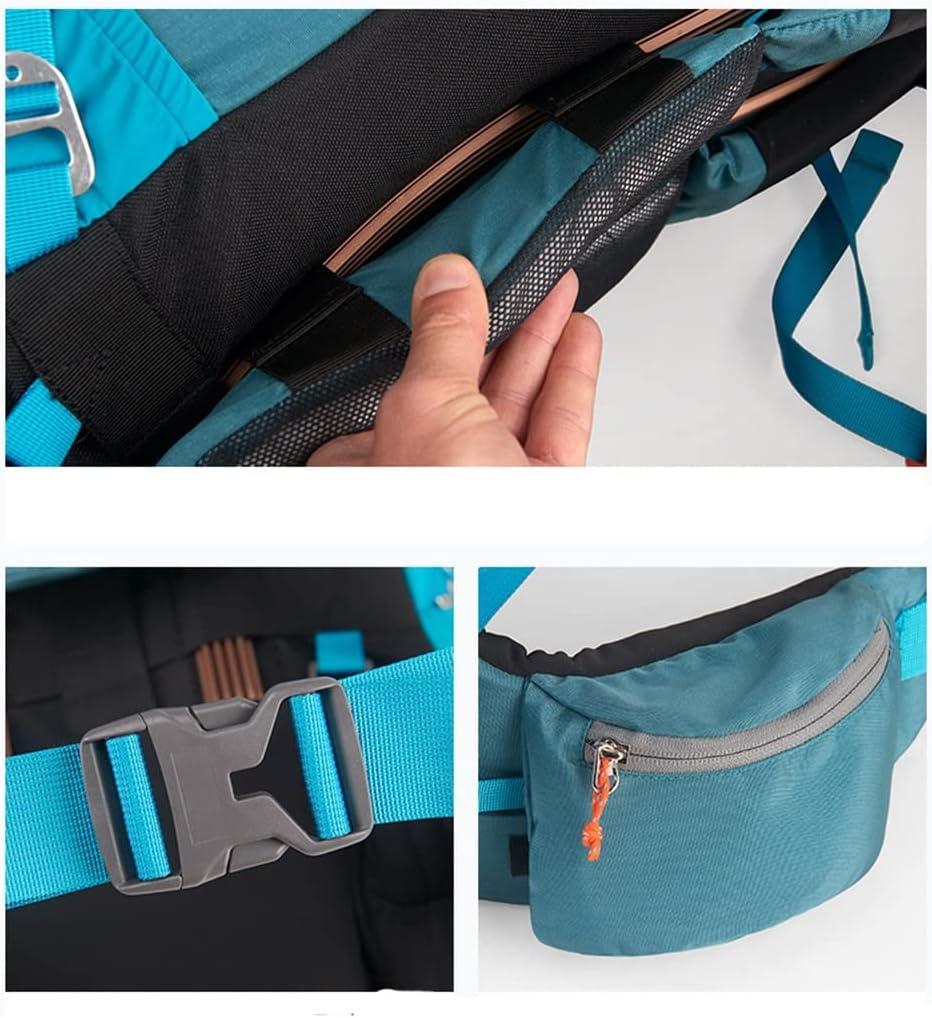 Outdoor backpack mountaineering bag men and women hiking 55L large capacity
