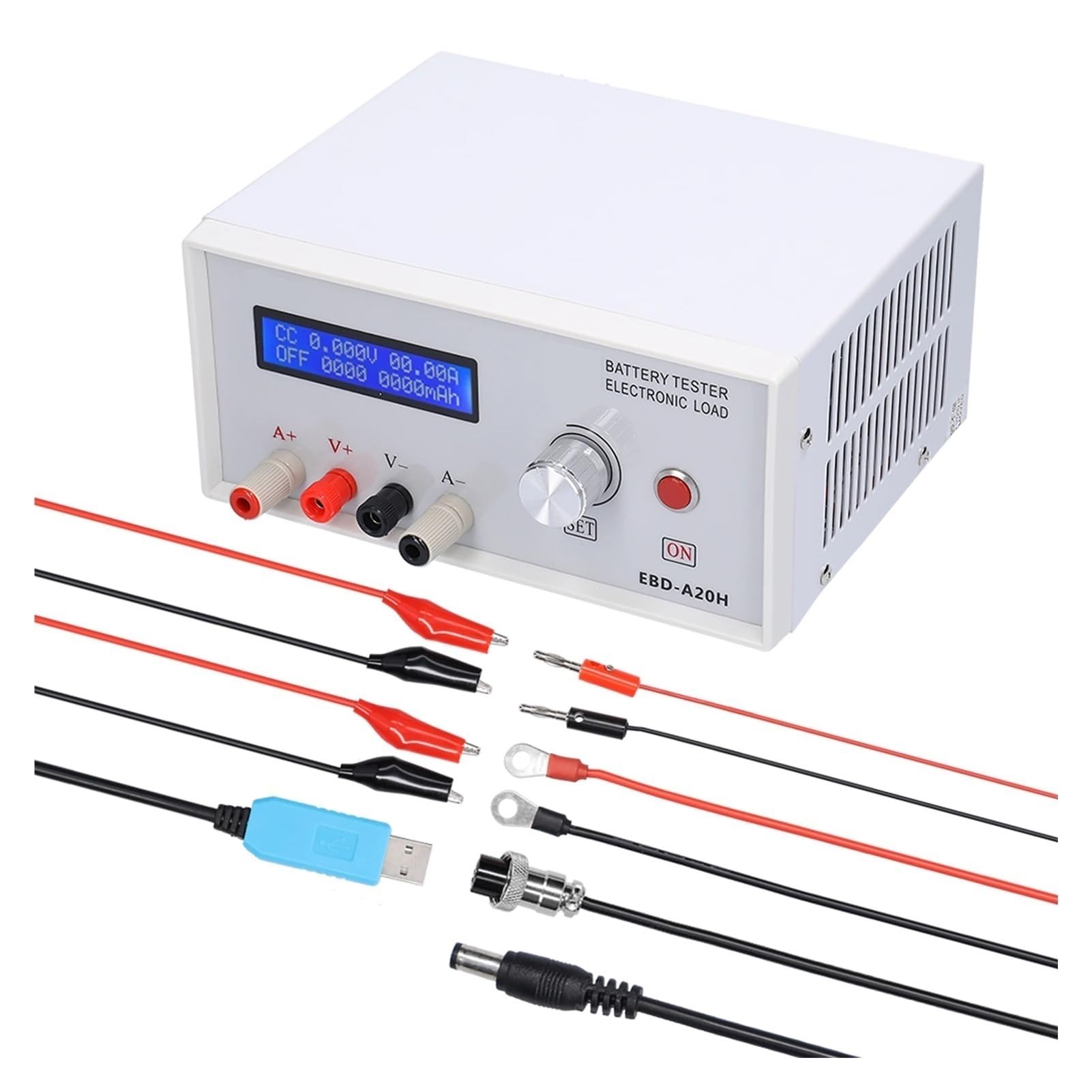 Tester batteria EBD-A20H, Tester capacità batteria 85W Ricarica 5A Scarica 20A