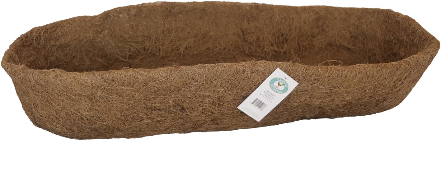 44 Inch Molded Trough or Cradle Planter Coco Liner - 44 Inch L x 16 Inch W x 10 Inch D