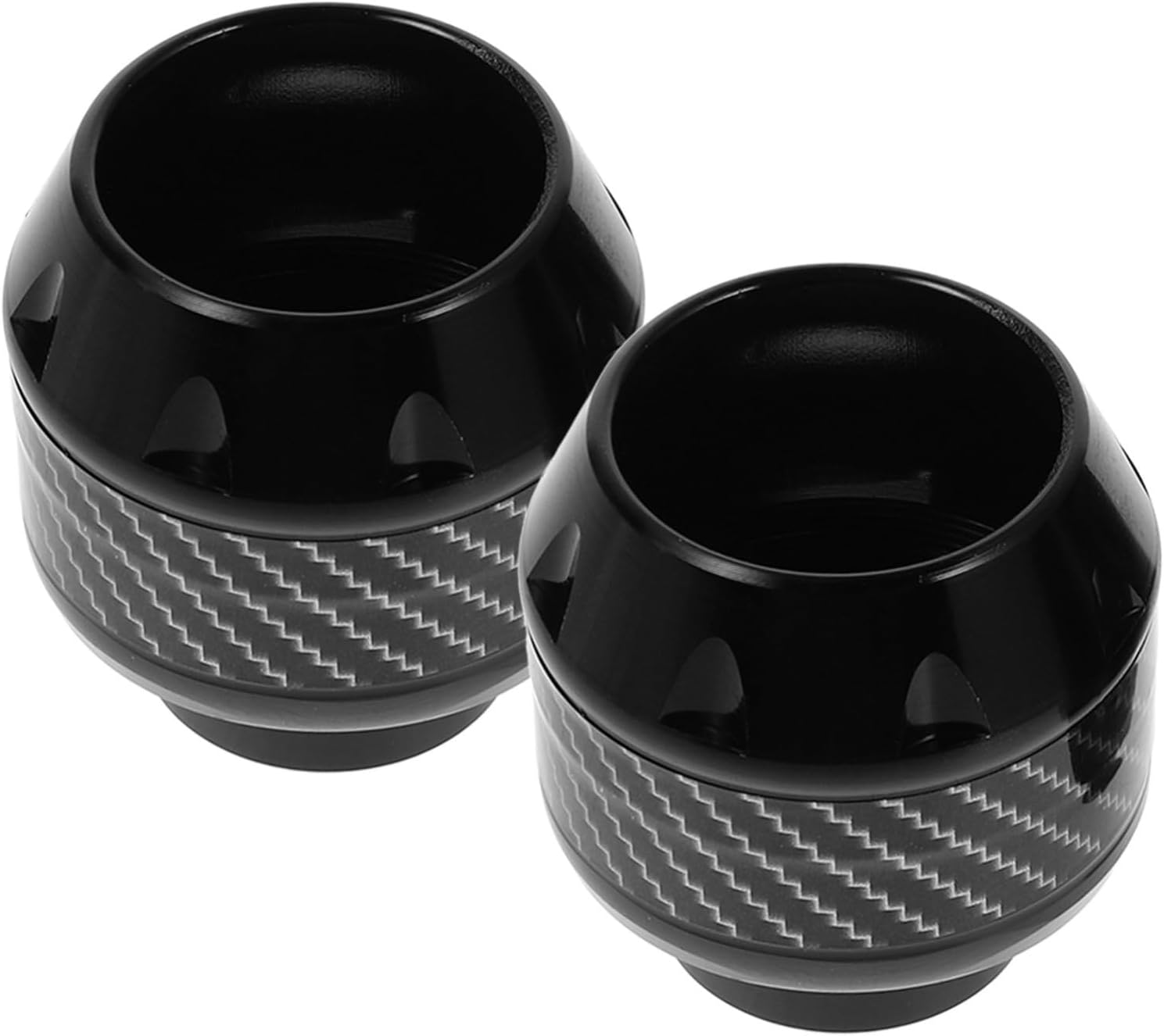 Motorcycle Front Fork Frame Sliders Crash Pads with Shock Absorption Aluminum Alloy Material 2pcs Black Protective Fork Broad Compatibility for Electric Bikes and Motorcycles