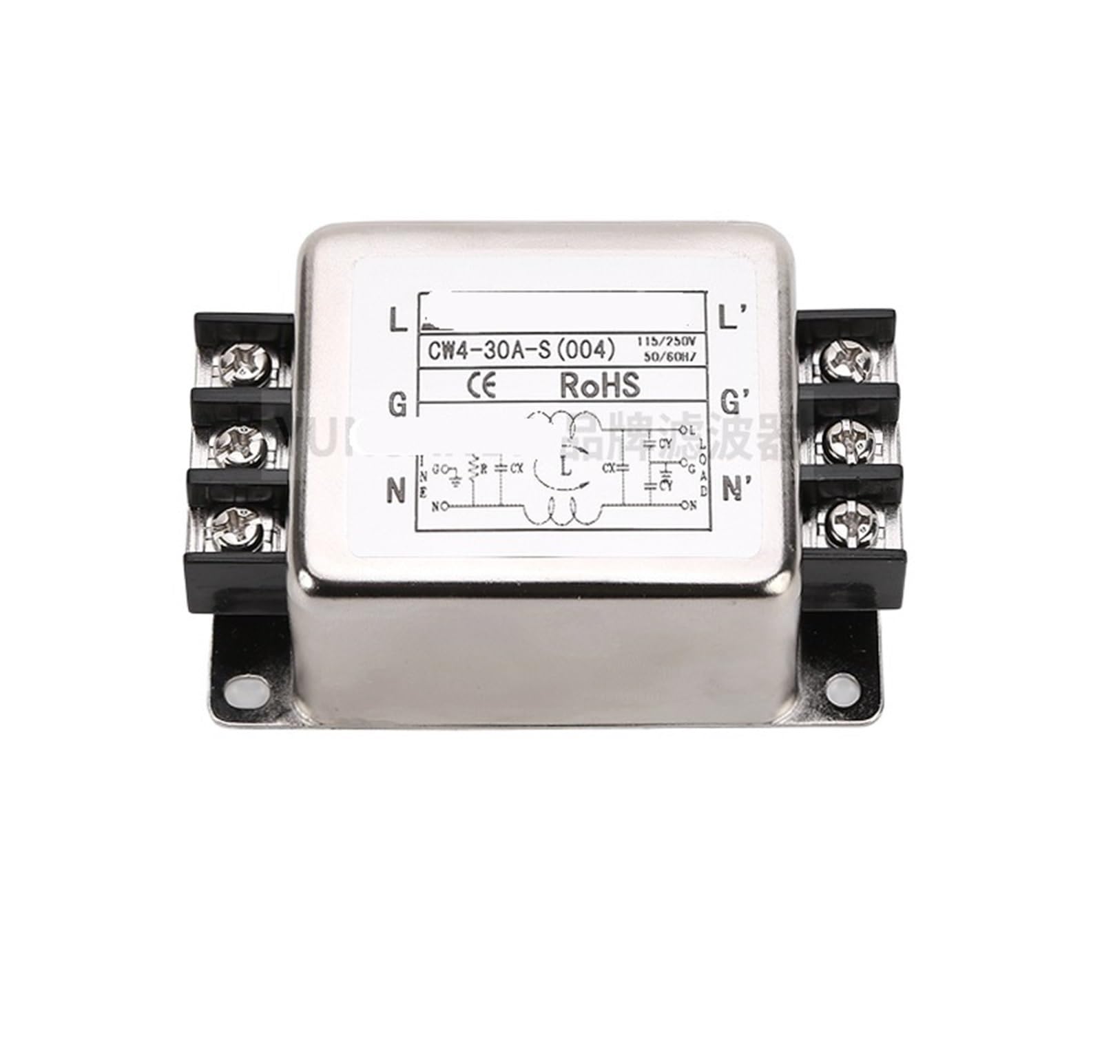 ETPBRIMSF CW4-10A-S 004 Single-stage enhanced power filter 220V anti-interference AC single-phase purifier(CW4-30A-S 004)