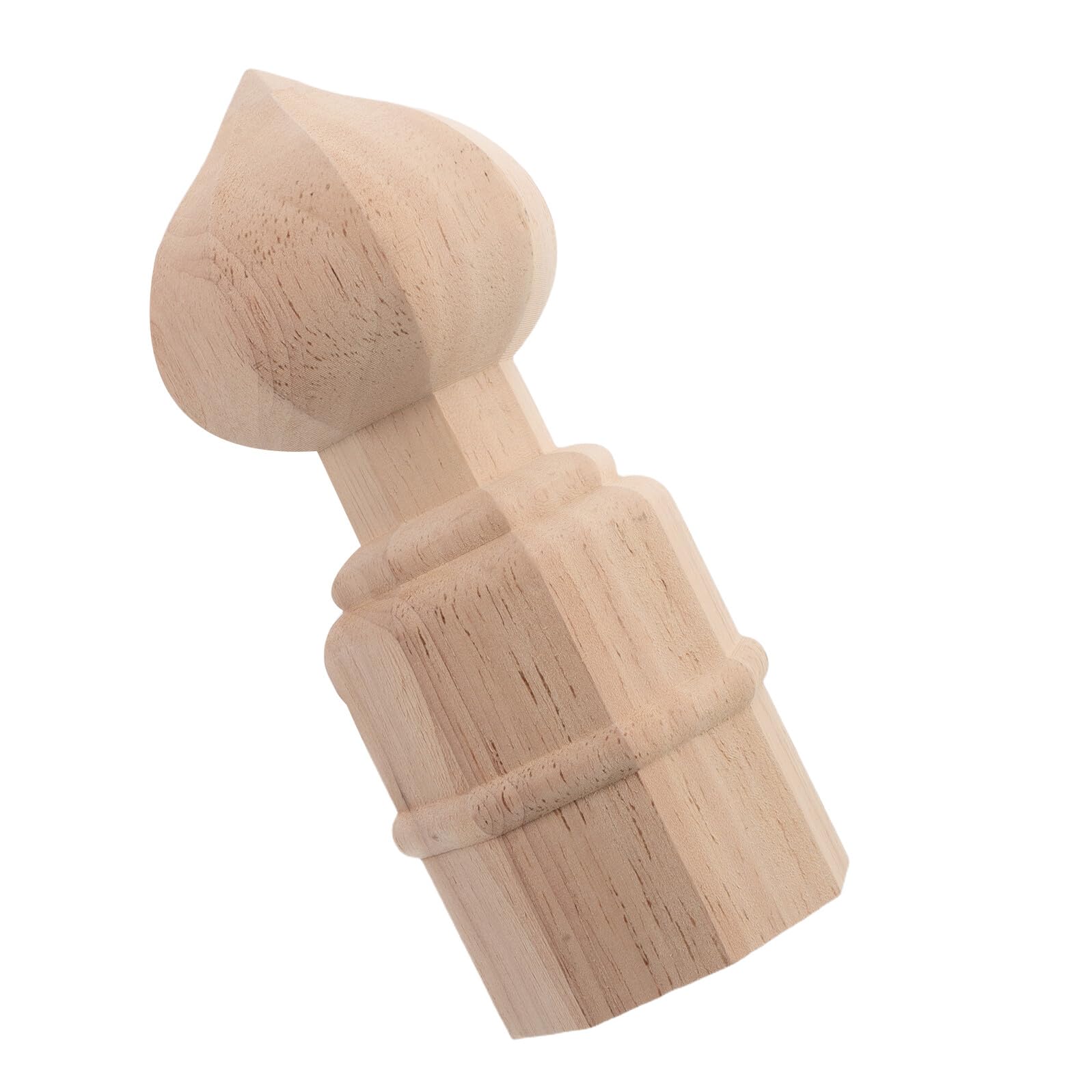 Embout décoratif en bois sculpté de 8x20 cm style européen