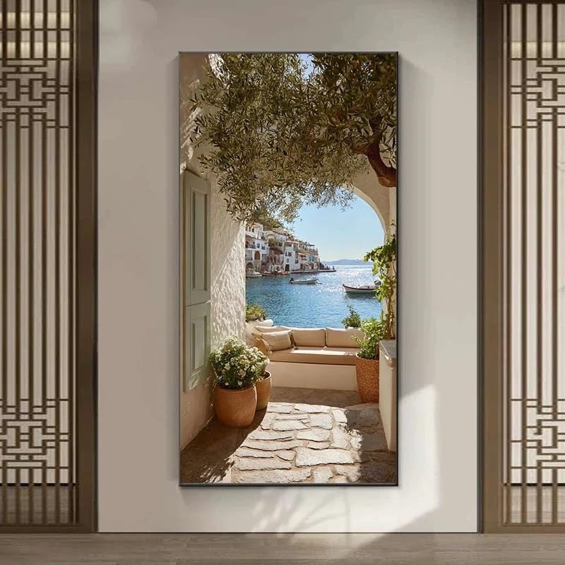 Tableau sur toile minimaliste GOSRD paysage marin pour bureau