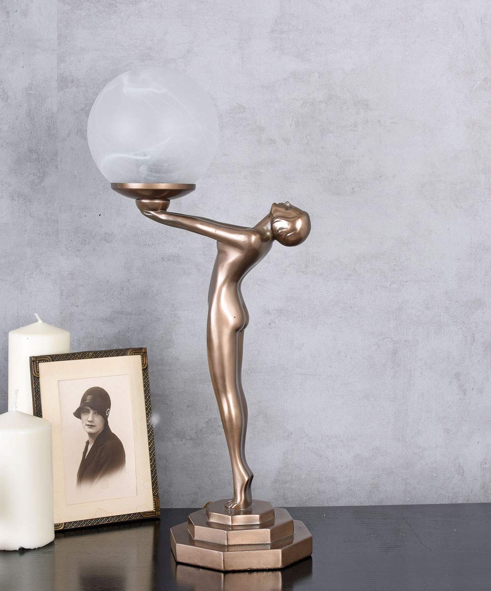 Lampe De Chevet Originale – Chapeau De Femme Peint à La Main – Création CreaCat