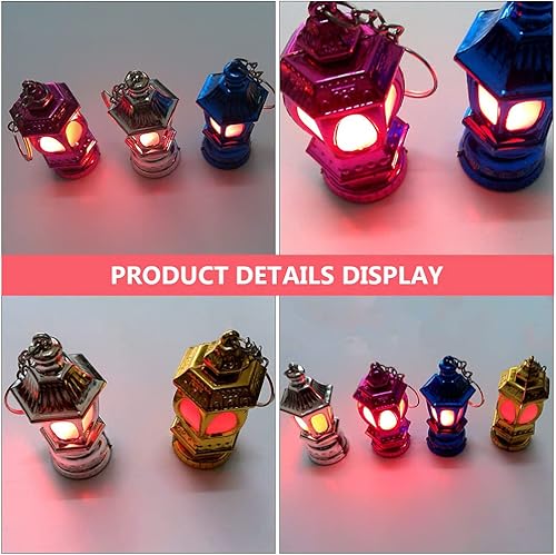 Miniatura 6 de Uonlytech 40 unidades de mini llavero linternas LED bolsillo Ramadán linterna llavero llavero lámpara de juguete Islam Eid regalo para bolsa, bolso,