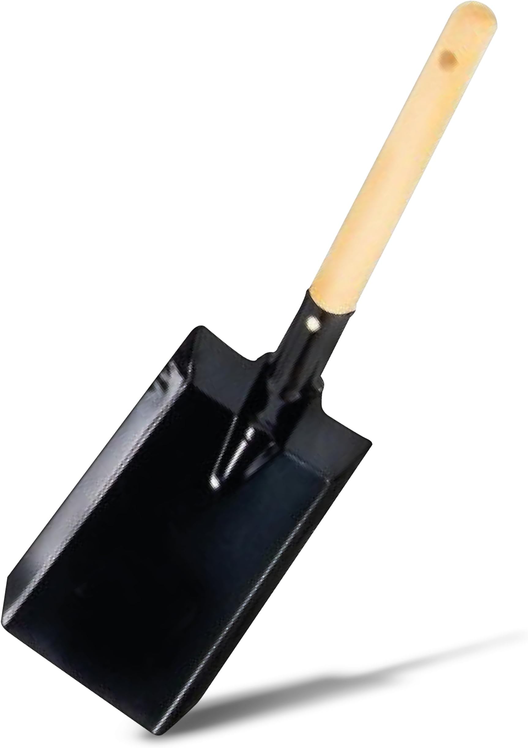 Firefix 2081 Coal Shovel 110 x 180 mm Length with Handle 380 mm Varnished Black Wood Handle