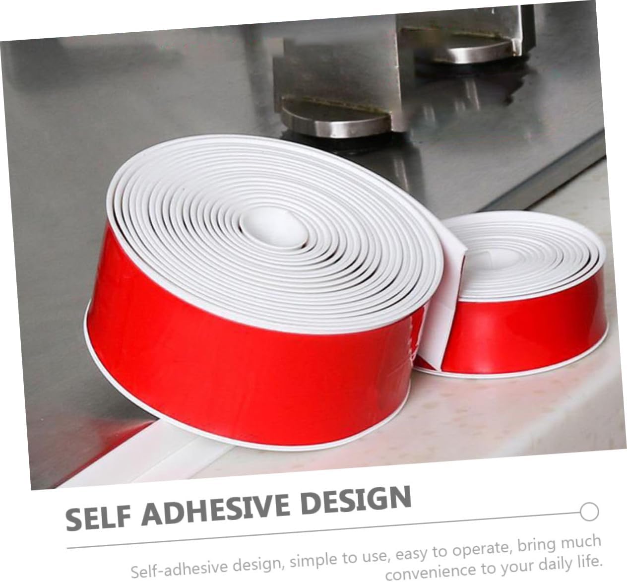 VILLCASE 1Roll Self Adhesive Wall Corner Trim Flexible Molding for Wall Edges Easy to Install Peel and Stick Trim for Smooth Surfaces Multipurpose Decor