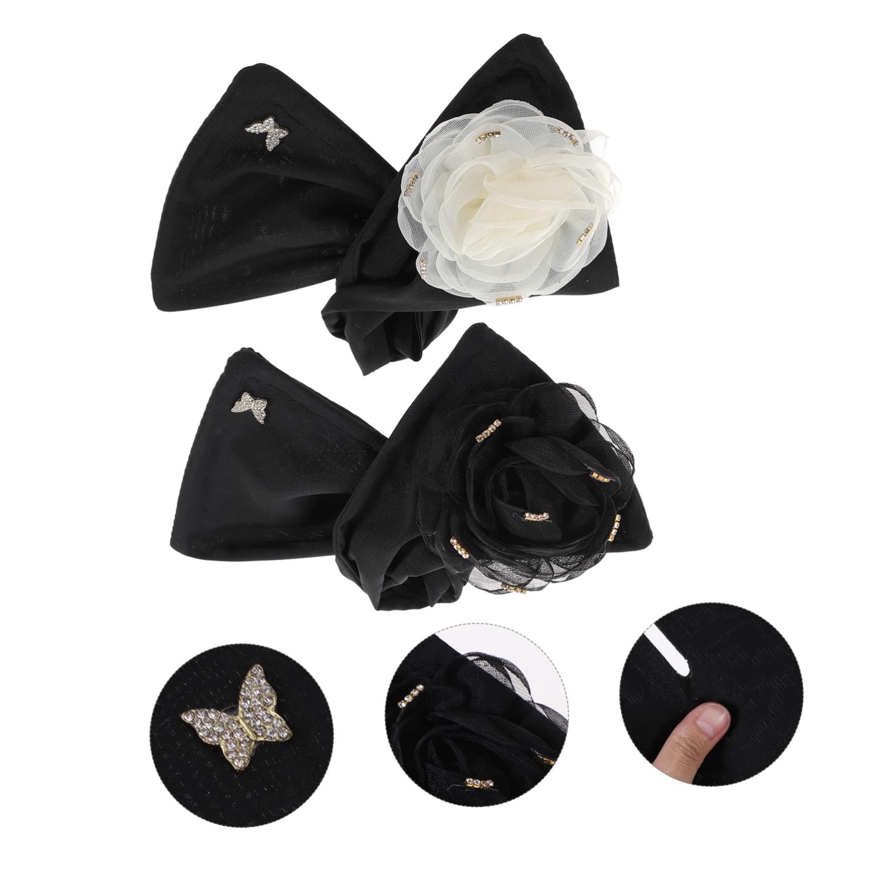 Housoutil 10pièces Outils De Chignon Fleuris Avec Épingle Accessoires De Coiffure Et Pur