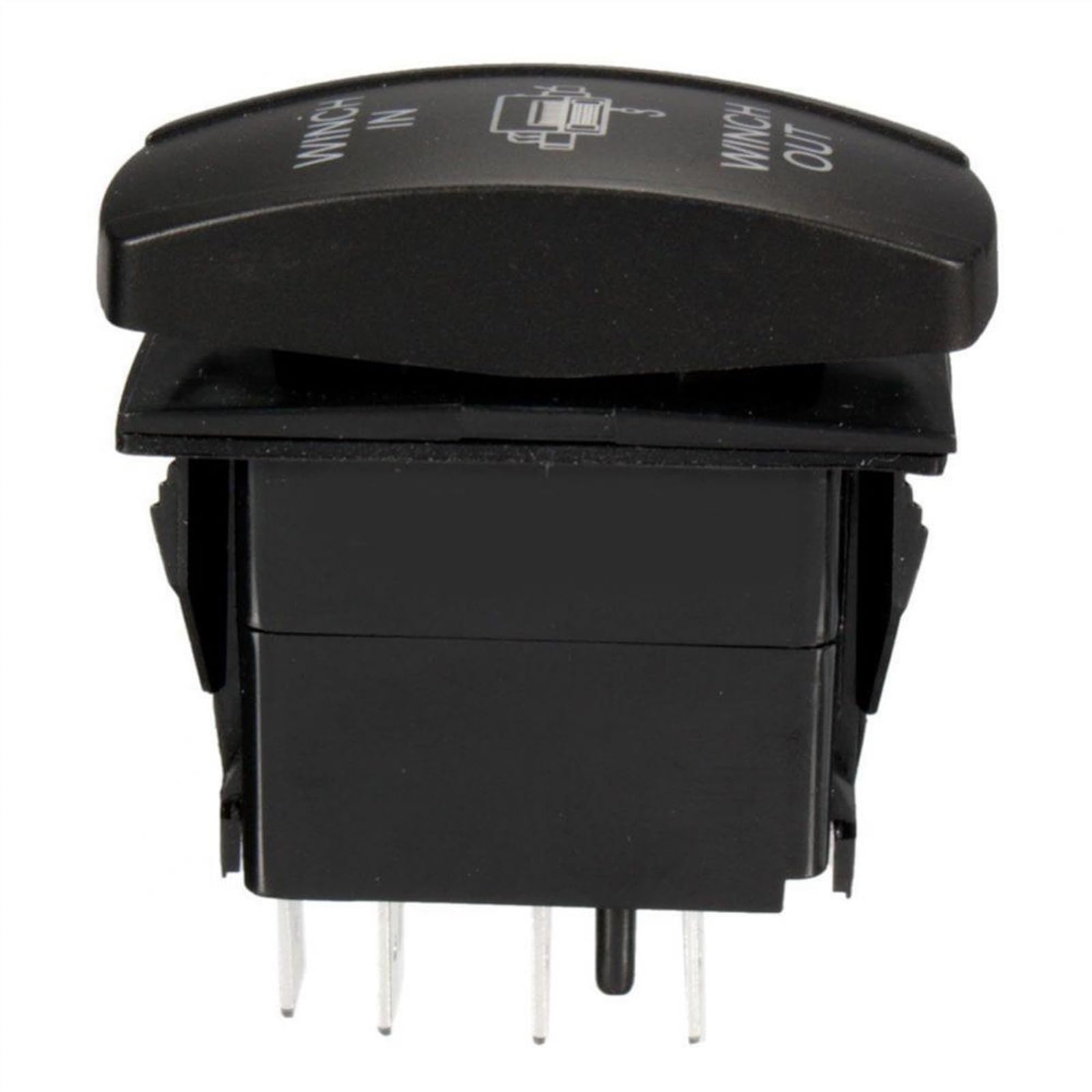 Interrupteur à bascule LED double 7 broches pour voiture, bateau, remorque et yacht, lumière 12 V, entrée et sortie du treuil