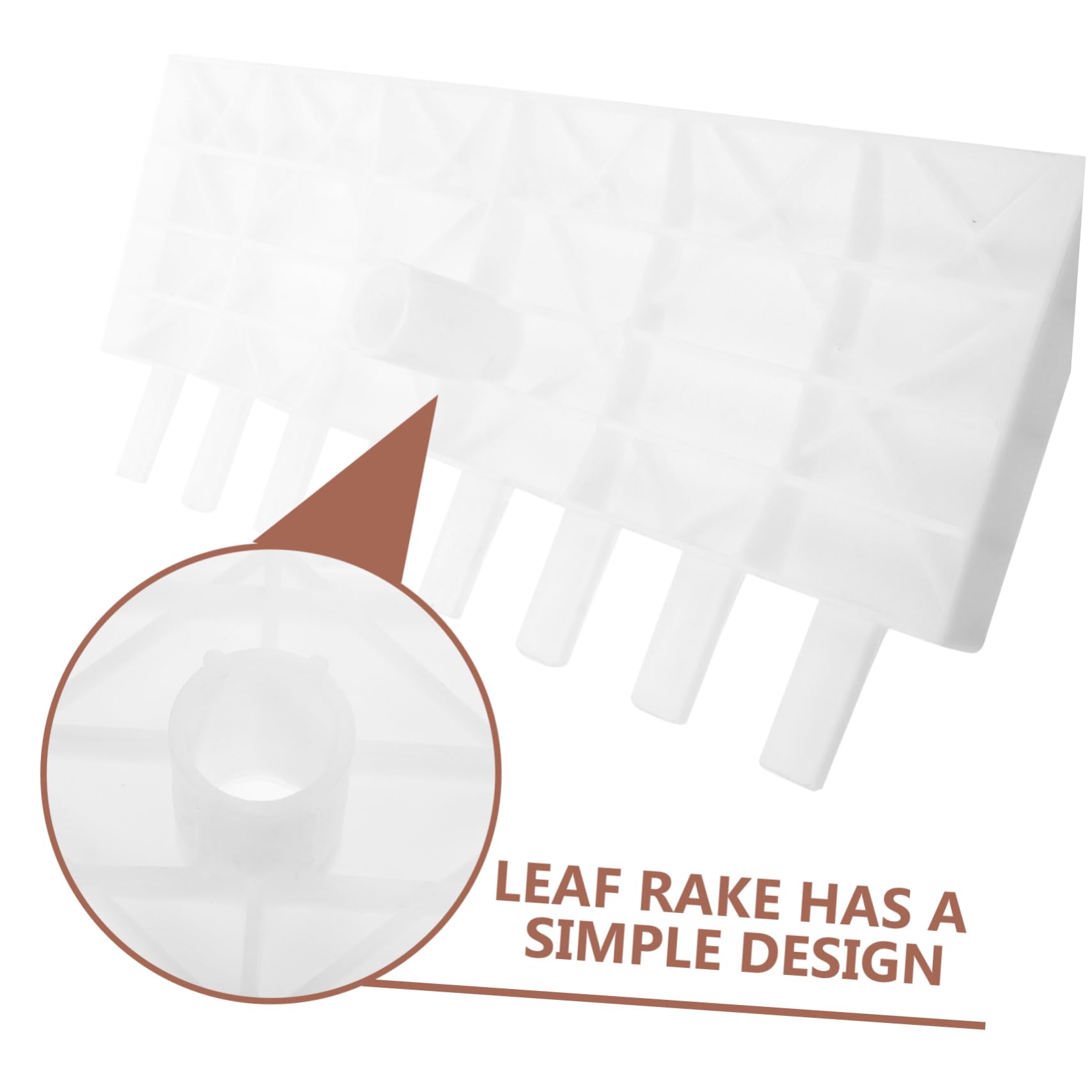 Kisangel Rastrillo Manual para Jardinería De Plástico Resistente para Hojas y Césped