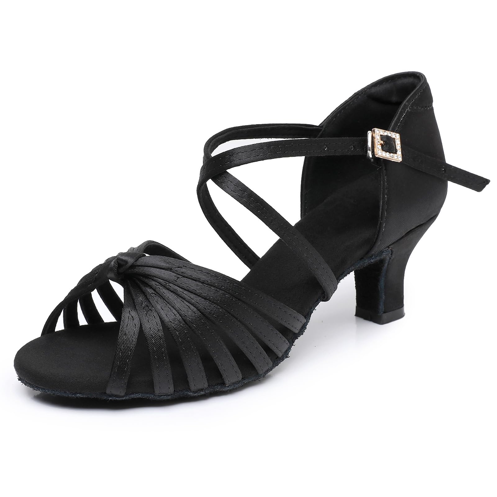 Rosefinch Zapatos de Baile Latino para Mujer Zapatos de Baile de salón Zapatos de Baile de práctica Profesional Tacón de 5/7cm 34-43EU