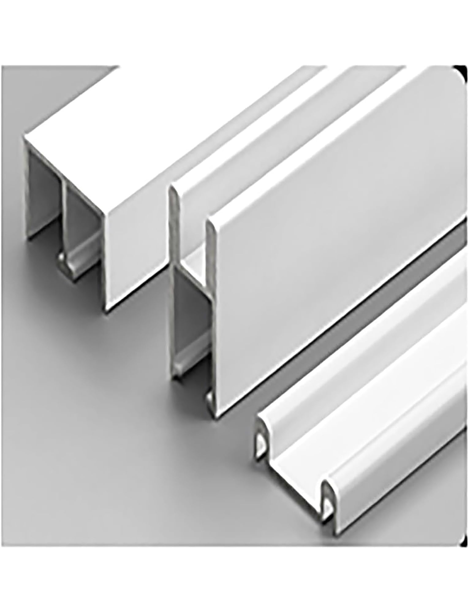 Kit binario scorrevole in vetro con design silenzioso per vetrine, librerie e armadi