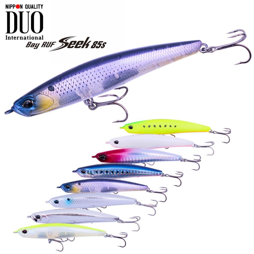 Leurre Duo Bay Ruf Seek 85S FW – Pencil Naufrage 85mm 15g Avec Rattle – Neuf
