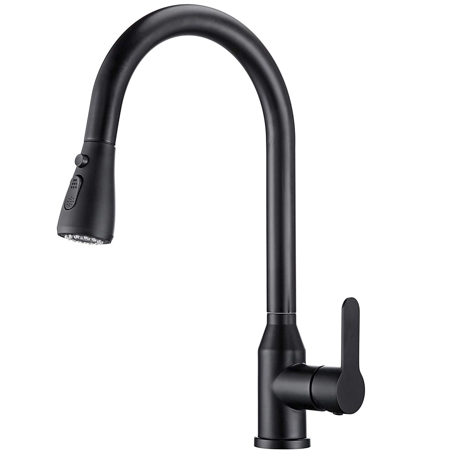 Buy SADALAK Black Kitchen Taps with Pull Down Sprayer, Single Handle