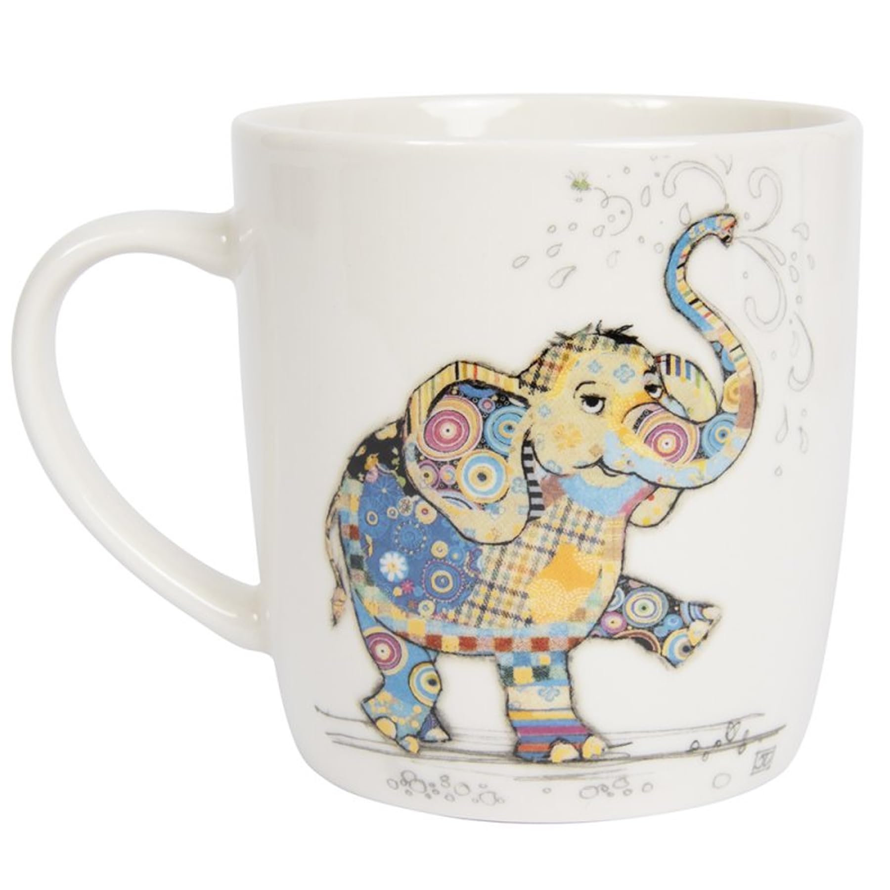 Widdle Gifts Bug Art Fine China Mug Tableware, Eddie Elephant 1767 - Image 2