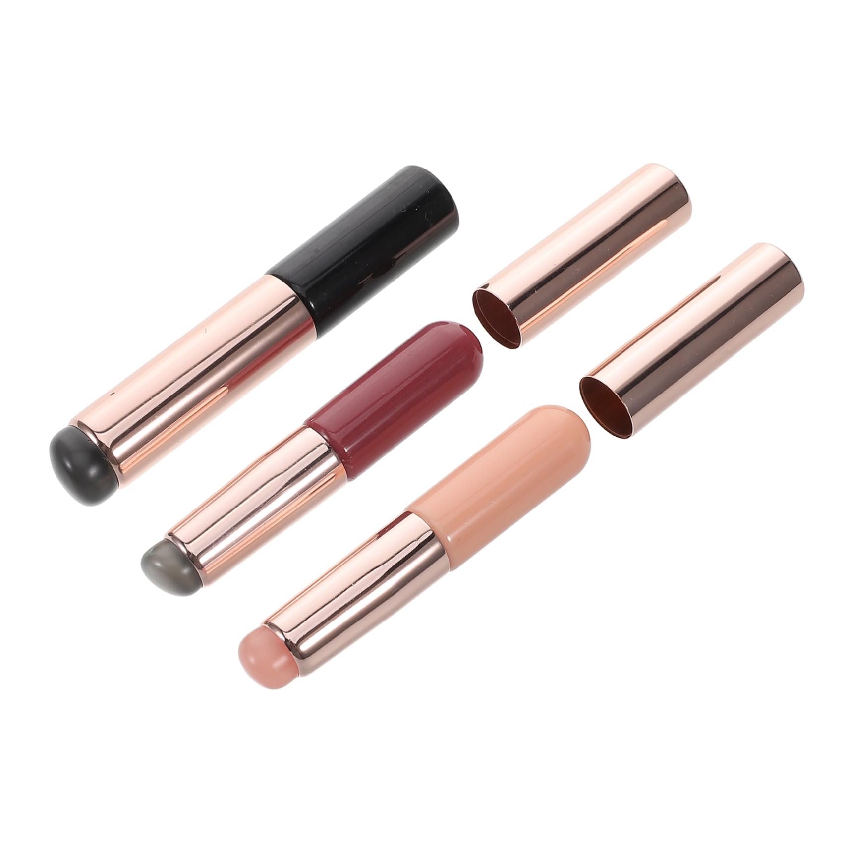 Healvian Versatile Silicone Brush Set Nail Art Makeup Nail Glue Applicator Lip Brush