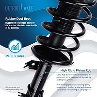 Vista 1255 de Detroit Axle - Kit de suspensión delantera de 10 piezas para Chevy Aveo Aveo5 Pontiac G3 Wave 2 Ready Struts Assembly 2 Enlaces de barra