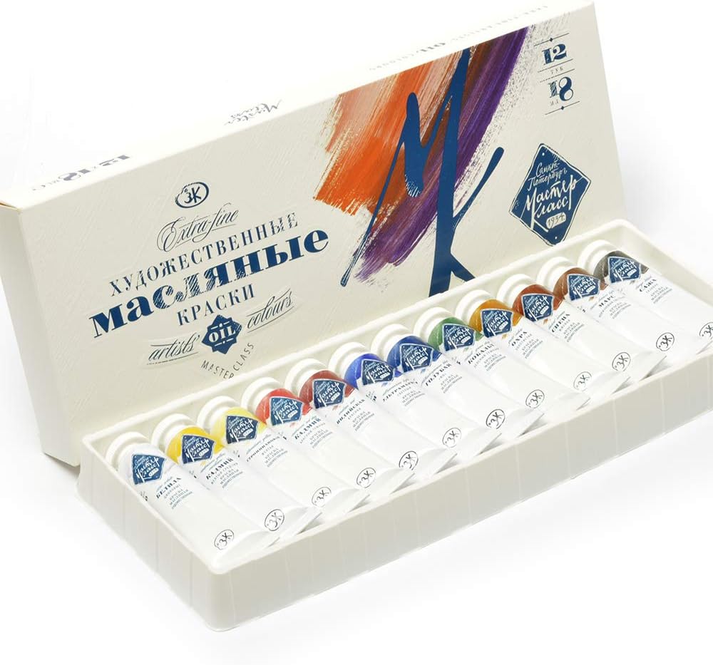 Master Class Extra Fine Oil Colors (12 x 18ml Tubes)