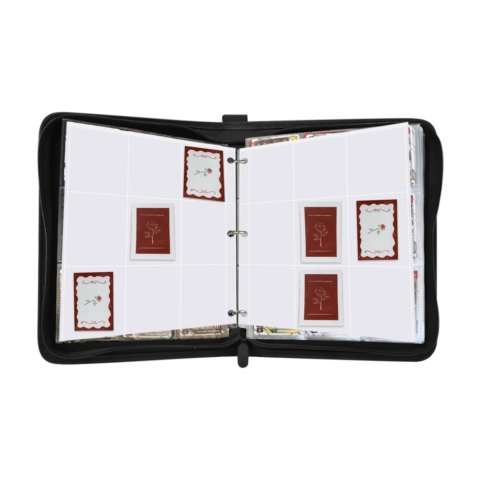 Raccoglitore Carte Collezionabili Album Organizer Espositore Photocard Da | Raccoglitore Per Collezionisti Di Trading Card In PU 9 Tasche Cartella collezionisti, adulti, bambini, sport,