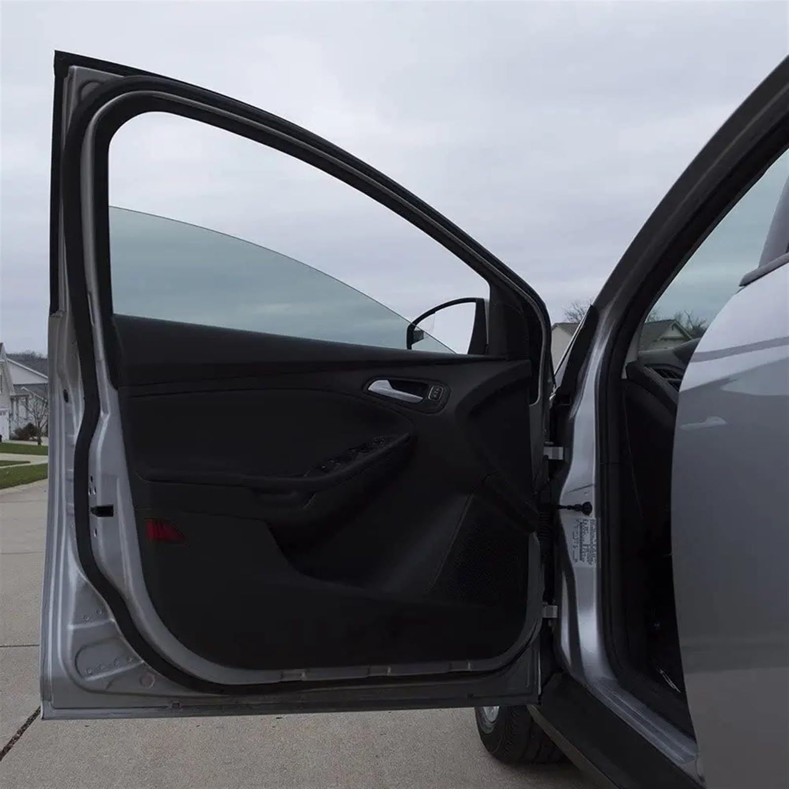 Auto Schutz Carbon Folie, Solar-UV-Schutz-Fensterfolien-Aufkleber, Autofenster-Tönungsfolie, Fenster, dunkelschwarz, Autofensterfolien, Tönungsfolie, Glas, Auto(25,90x500 cm)