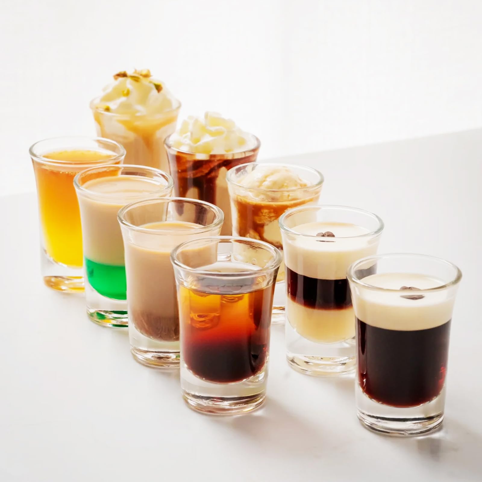 Macepason Lot De 12 Verres à Shot Transparents En Acrylique De 34 G