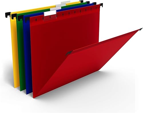 Miniatura 3 de Staples Carpetas colgantes de archivos, 5 pestañas, tamaño carta, colores surtidos, 40cartón (Tr13324-Ccvs)