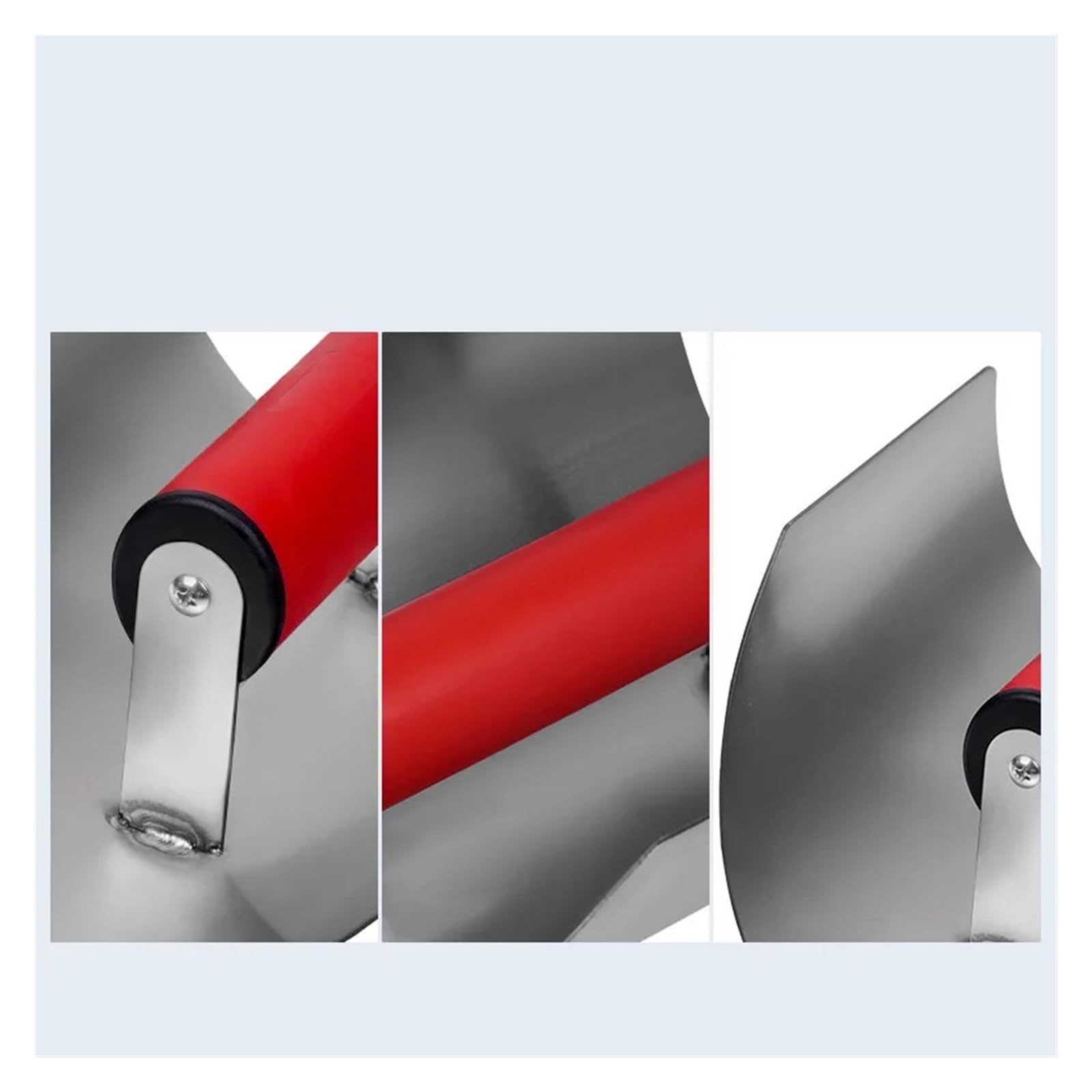6-Zoll-Edelstahl-Invert-Groover-Eckkelle, Gebogener Spachtel for Spachteln