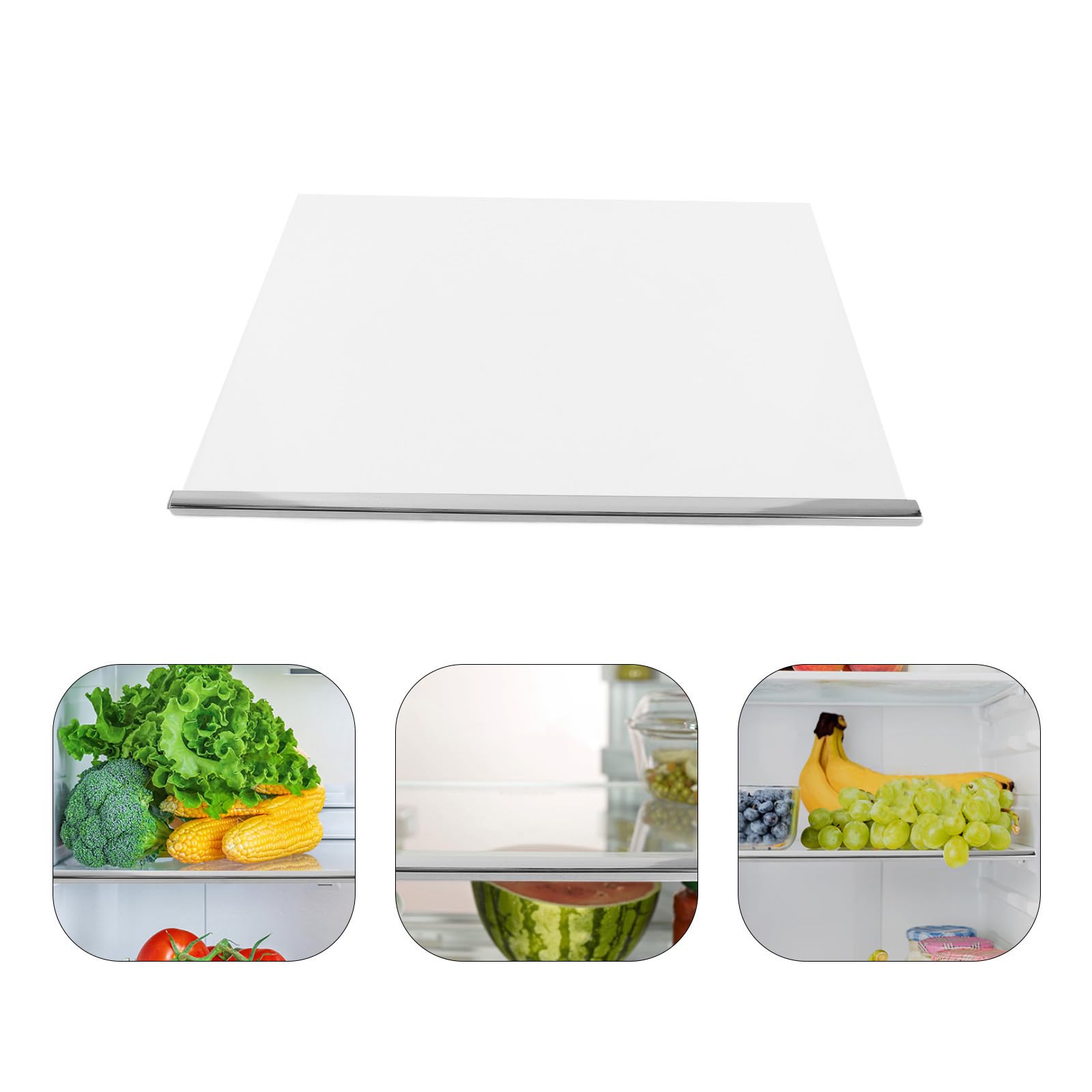 Cabilock Mensola Resistente a Rotture in Vetro Temperato per Frigorifero Facile Installazione, Divisore per Riporre Alimenti nel Congelatore nel Frigorifero