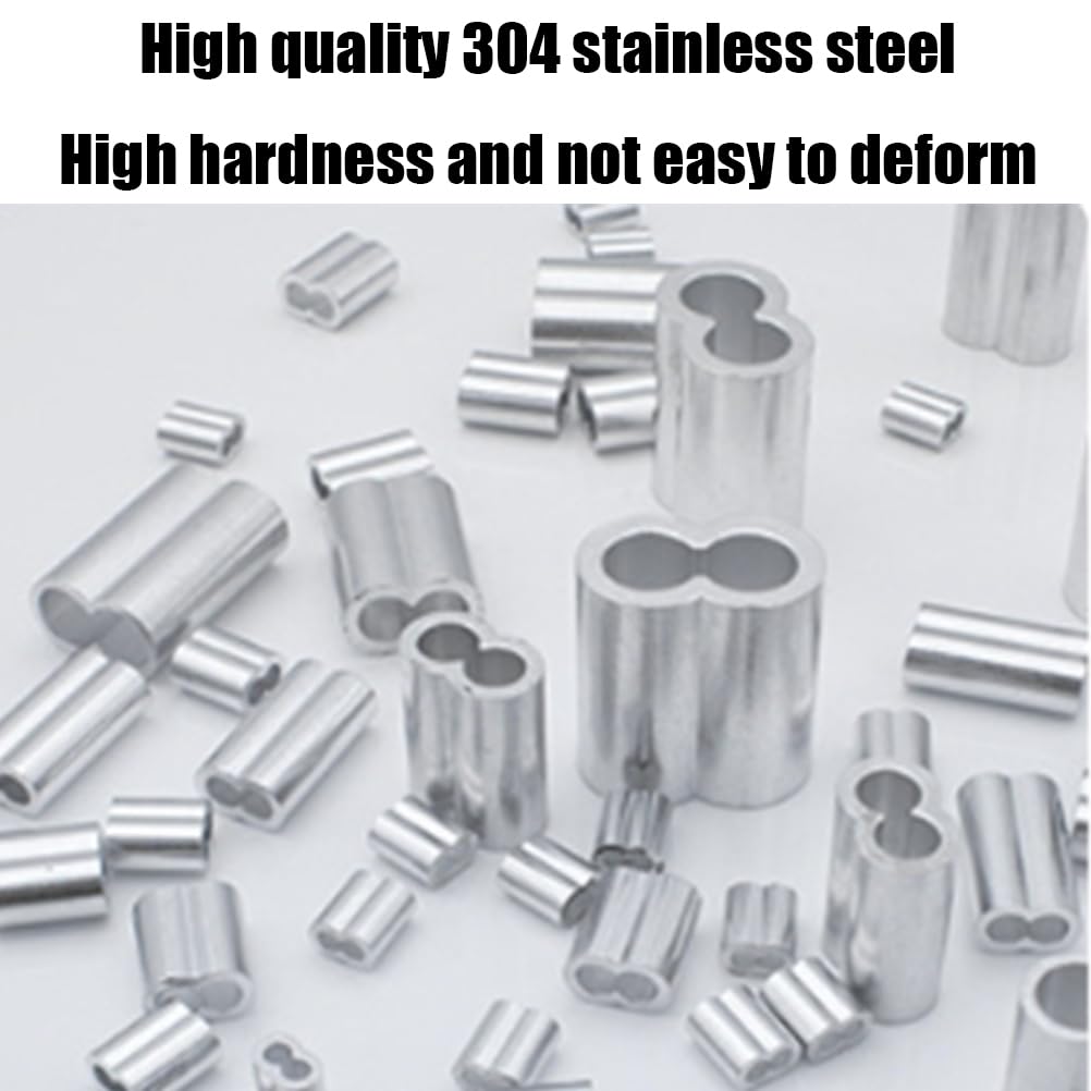 Anelli A Crimpare In Alluminio Per Cavi Da 2mm - Confezione Da 50 Pezzi - Foto 3