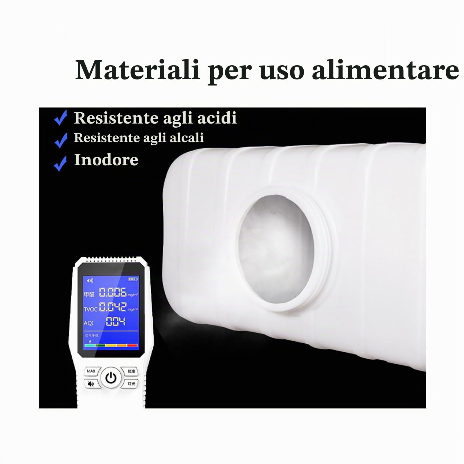 Tanica Acqua con Rubinetto 50L/80L/110L/200L Grado Alimentare Contenitore Acqua,All'aperto Campeggio Escursionismo Deposito d'Acqua Secchiello Serbatoio per Acqua Pura(Size:50L)