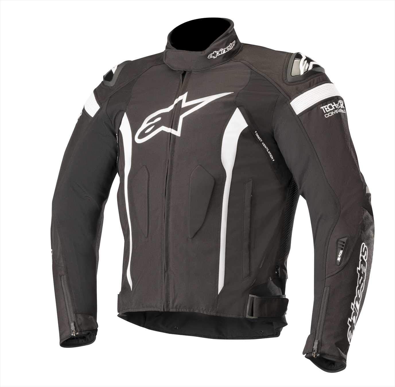 Alpinestars Men's T-Missile Drystar Motorcycle Jacket Tech-Air Compatible, Black/White/Red, Medium : Automotive