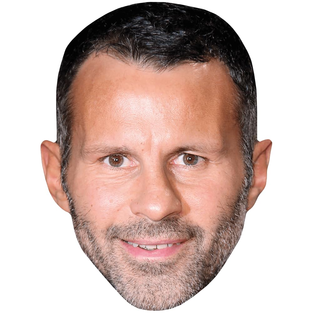 Ryan Giggs (Smile) Celebrity Mask, Flat Card Face, Fancy Dress Mask