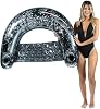 Poolcandy Black Onyx Glitter Filled Inflatable Sun Chair Pool Float