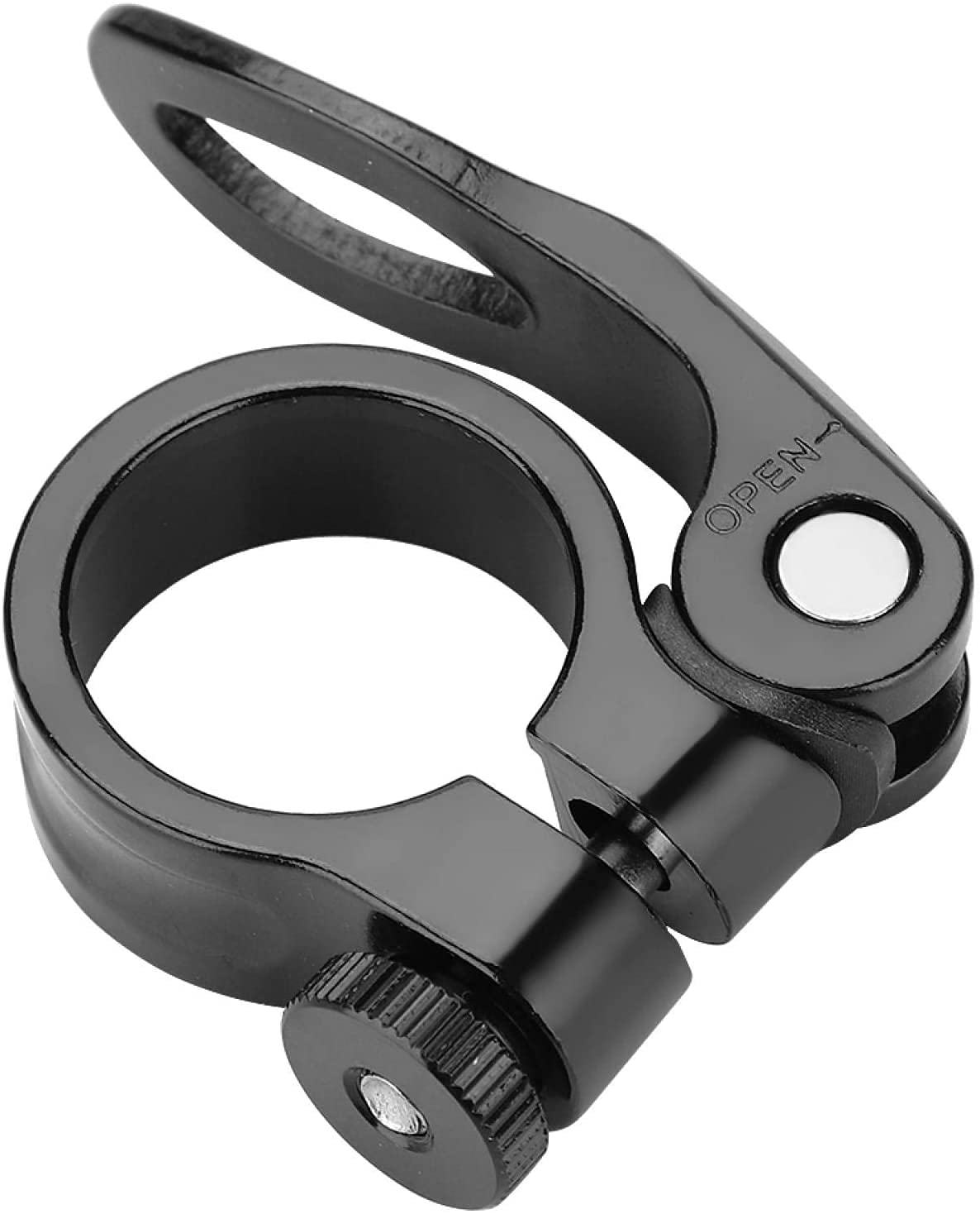 Generic Bicycle Seatpost Clamp,Aluminum Alloy Seatpost Seat Post Clamp Quick Release 28.6mm Suit for 25.4mm Seat Post for Road Bike Mountain Bike, ???? as Shown