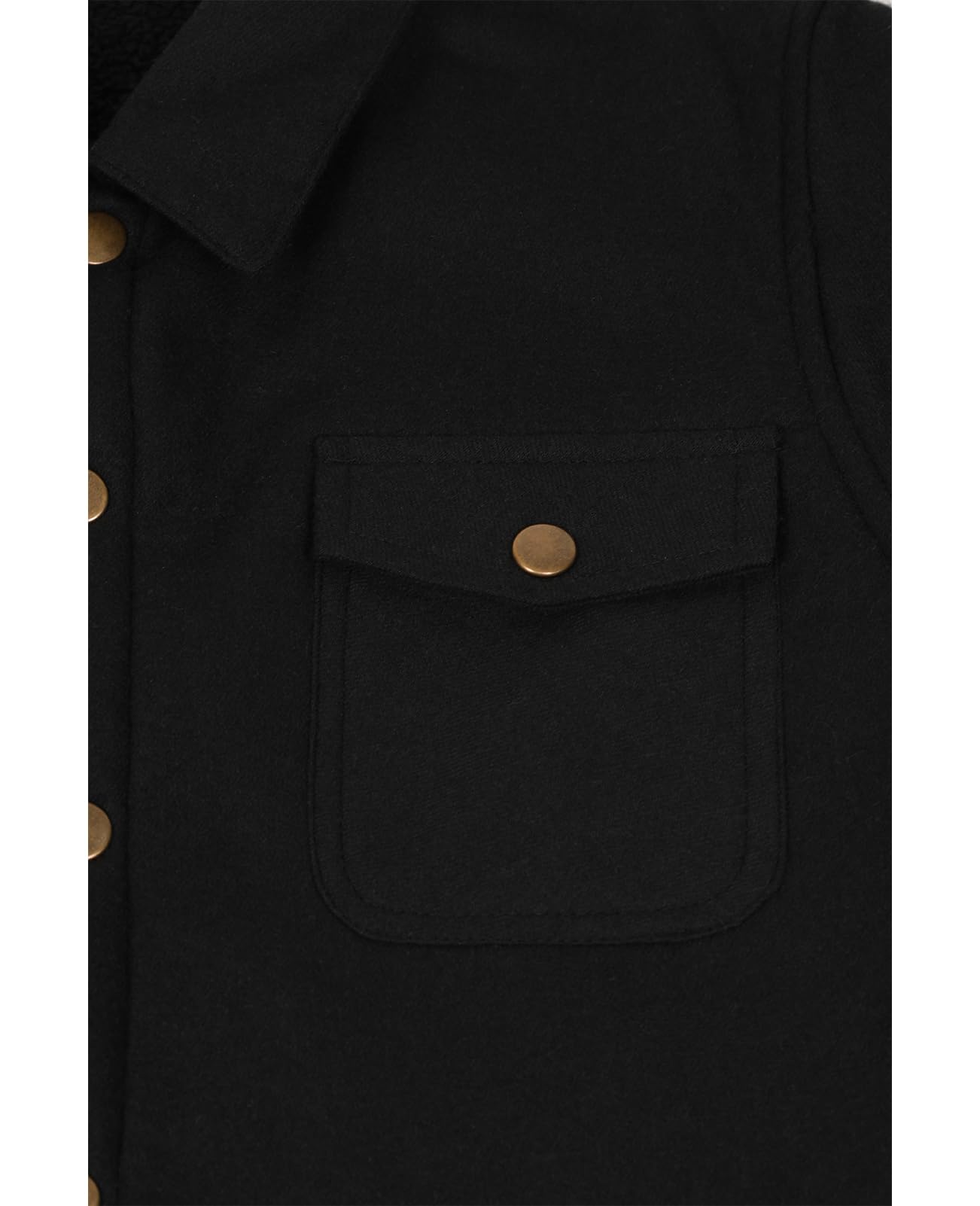 ZENTHACE Kleinkinder und Kinder, Jungen, Mädchen, Sherpa-Flanellhemd, Jacke, gemütlich, kariert, Flanell-Shacket (geschlechtsneutral)