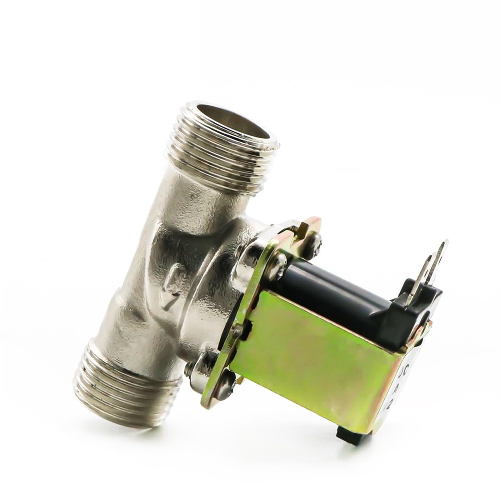 G1/2 "Mosiądz Elektryczny zawór elektromagnetyczny N/C 12v 24v 220v G3/4'' przełącznik przepływu powietrza wlot wody do słonecznego zaworu podgrzewacza wody (220 V, 3/4 cala)