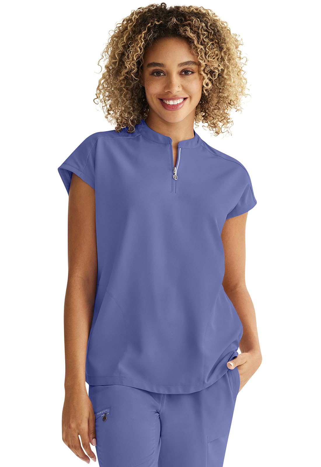 Healing Hands Top medico da donna con 2 tasche, traspirante, elasticizzato a 360° e fibra riciclata - 2286