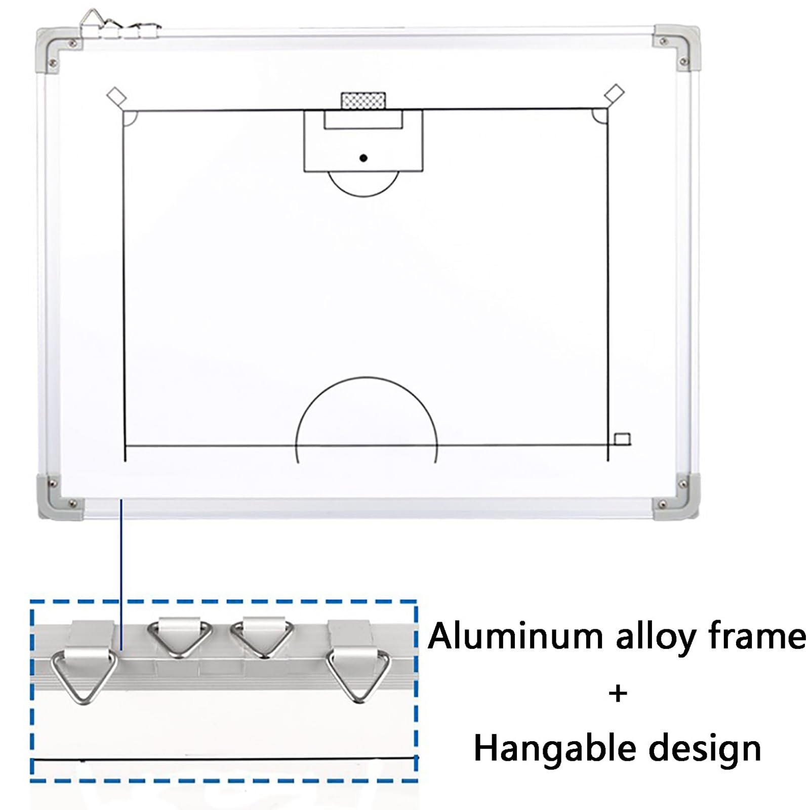 Lavagnetta Strategie di Calcio, Lavagna Calcio Allenatore con Penna Magneti con Penna, Resistente e Durevole, Design Appendibile, per Allenamento Competizione