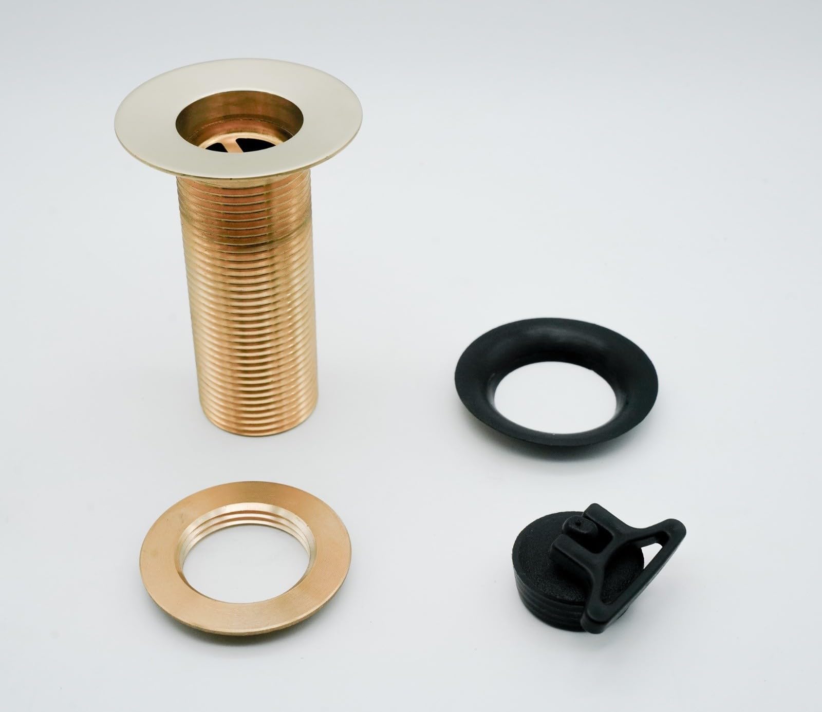 L'ARTISTICA F.LLI PERINCIOLI | Piletta in Ottone con Tappo da 1", Piletta in Ottone Senza Tappo per Fontane da Esterno, 66,5x59,4mm
