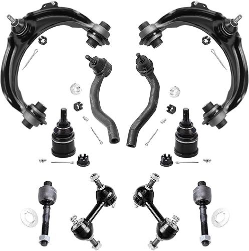 Miniatura 262 de Detroit Axle - Kit de suspensión frontal de 10 piezas para Chevy Trailblazer EXT GMC Envoy XL XUV Buick Rainier Isuzu Ascender Olds Bravada, brazos