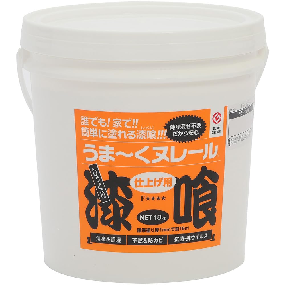 日本プラスター(Plaster) うま~くヌレール 18kg 白色 12UN21 (シロイロ)商品画像