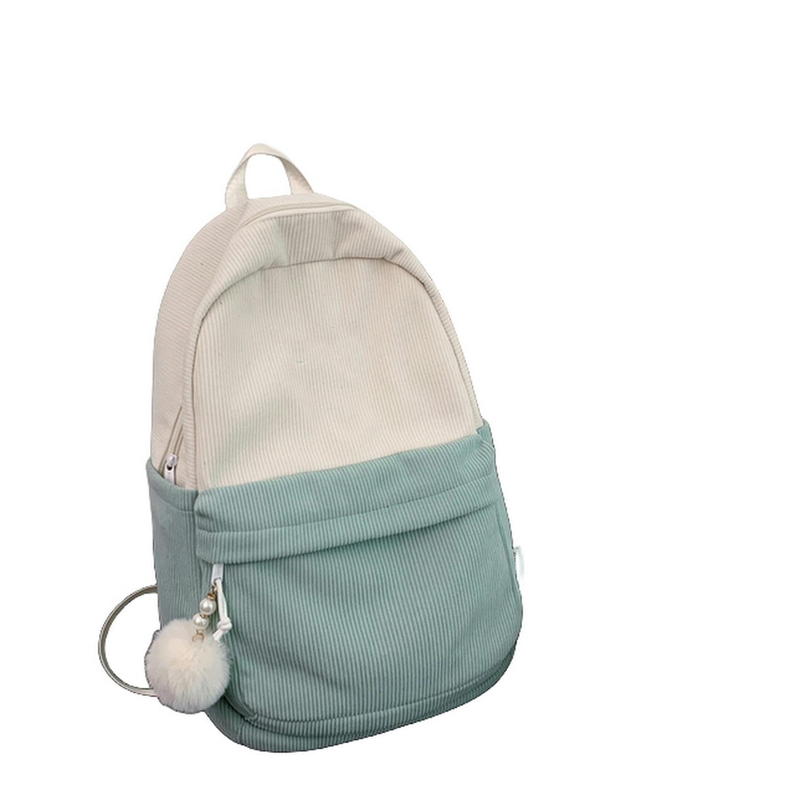NOGRAX Schulrucksack Streifen Nette Cord Frau Rucksack Schultasche Für Teenager Mädchen Jungen Harajuku Patchwork Farbe Student Lady Buch Tasche Pack
