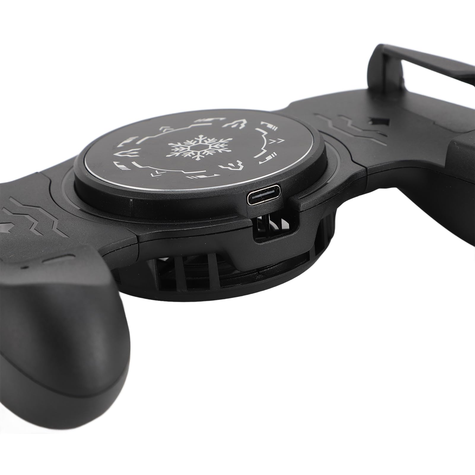 Asixxsix Poignée de Jeu pour téléphone, Manette de Jeu Mobile avec Refroidissement par Ventilateur, Support USB Type-C pour téléphone Portable, Manette de Jeu, joysticks