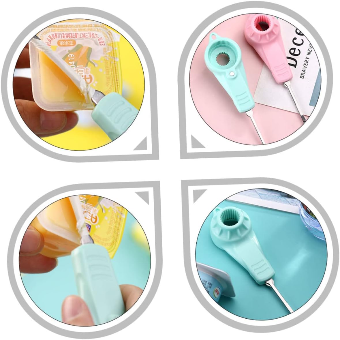 Manual Bottle Opener for Household Use, ABS Stainless Iron image 5