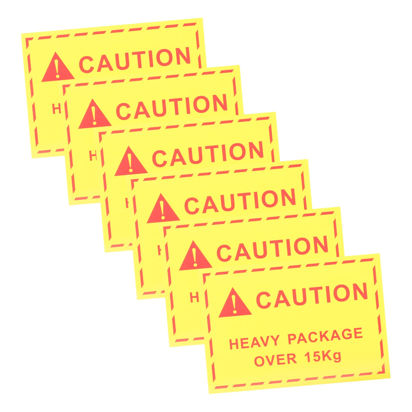 ERINGOGO 100Pcs Caution Shipping Labels Self Adhesive Warning Stickers for Heavy Objects Decals for Packaging Shipping and Teamwork Reliable Adhesion